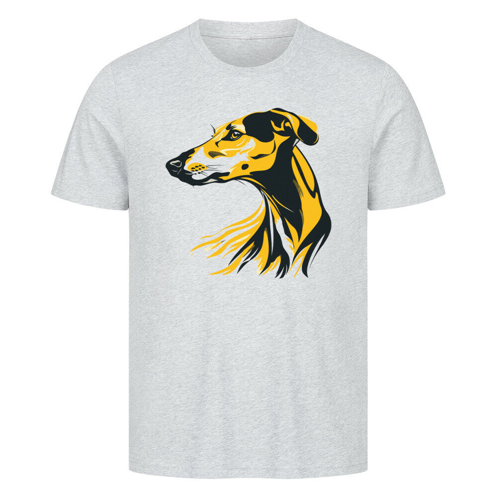 Premium T-Shirt "Galgo - Rush" Heather Grey – hunde-shirt.de