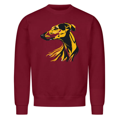 Premium Sweatshirt "Galgo - Rush" Burgunder – hunde-shirt.de