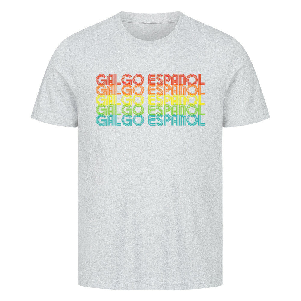 Premium T-Shirt "Galgo - RETRO" Heather Grey – hunde-shirt.de