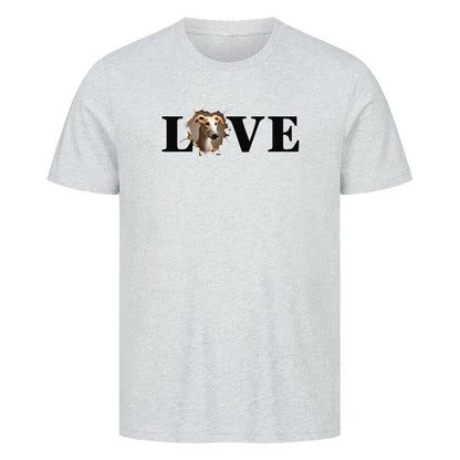 Premium T-Shirt "Galgo - LOVE" Heather Grey – hunde-shirt.de