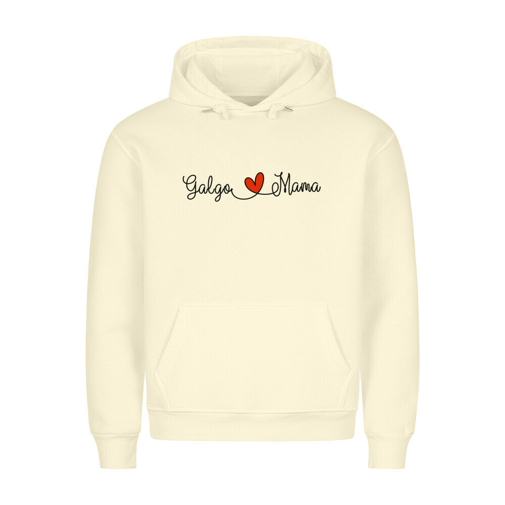 Premium Hoodie "Galgo - Mama" Beige – hunde-shirt.de