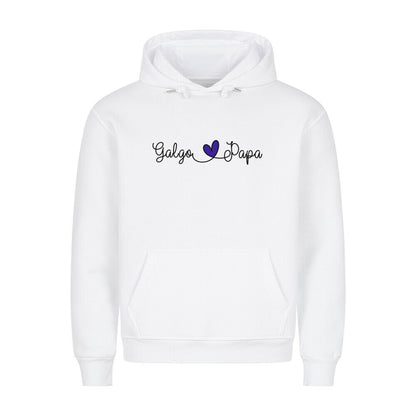 Premium Hoodie "Galgo - Papa" Weiß – hunde-shirt.de