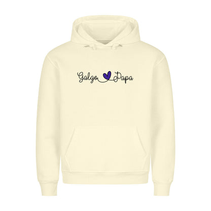 Premium Hoodie "Galgo - Papa" Beige – hunde-shirt.de