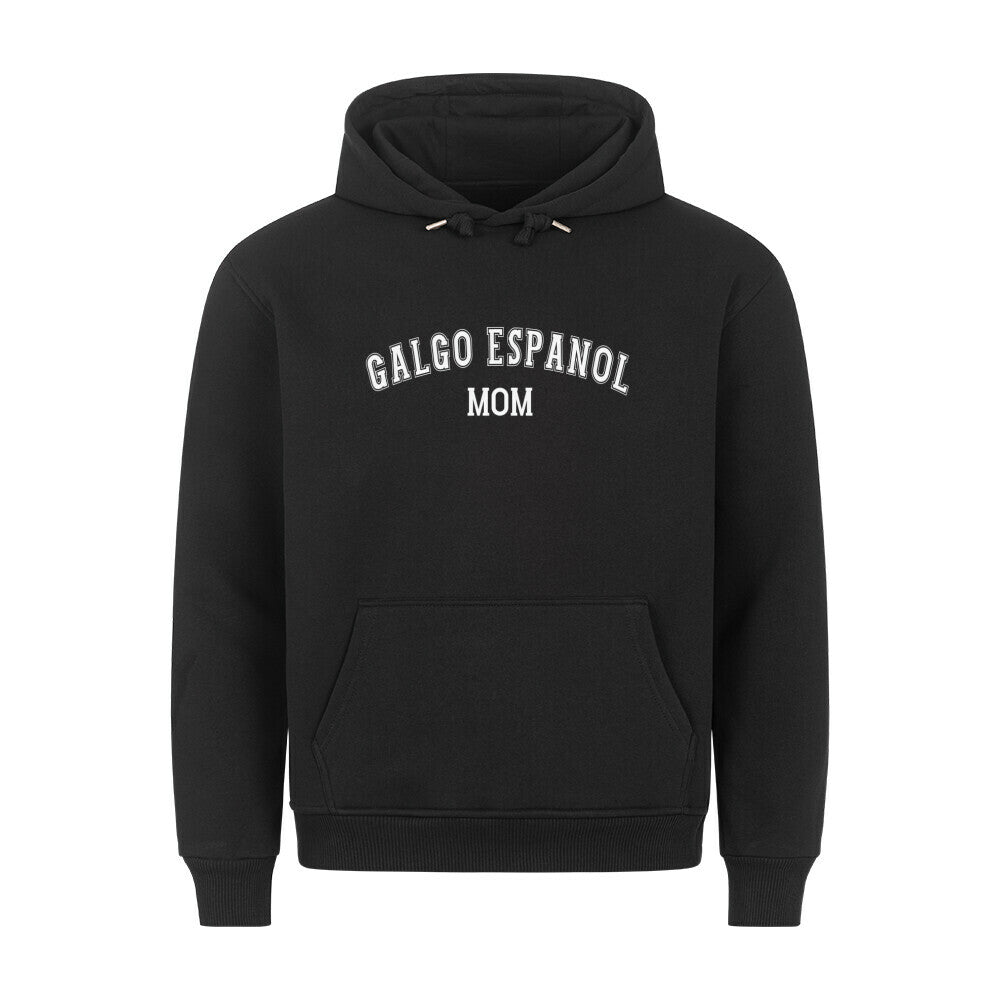 Premium Hoodie "Galgo - MOM" Schwarz – hunde-shirt.de