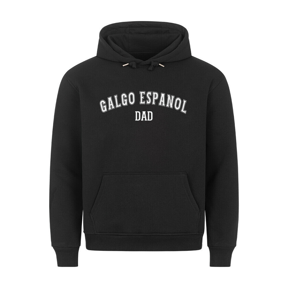 Premium Hoodie "Galgo - DAD" Schwarz – hunde-shirt.de