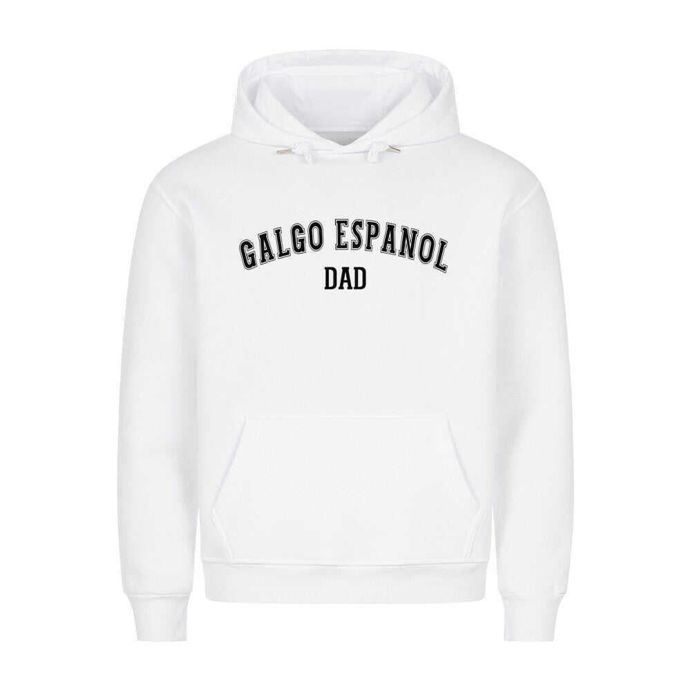 Premium Hoodie "Galgo - DAD" Weiß – hunde-shirt.de