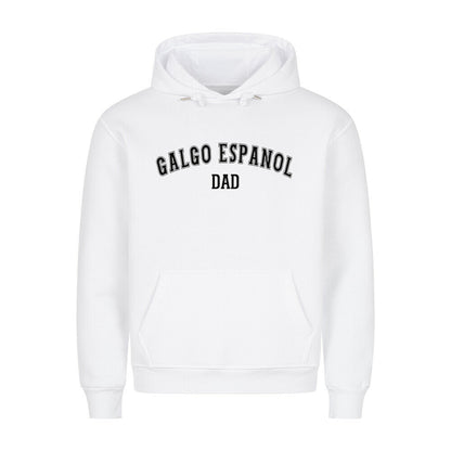 Premium Hoodie "Galgo - DAD" Weiß – hunde-shirt.de