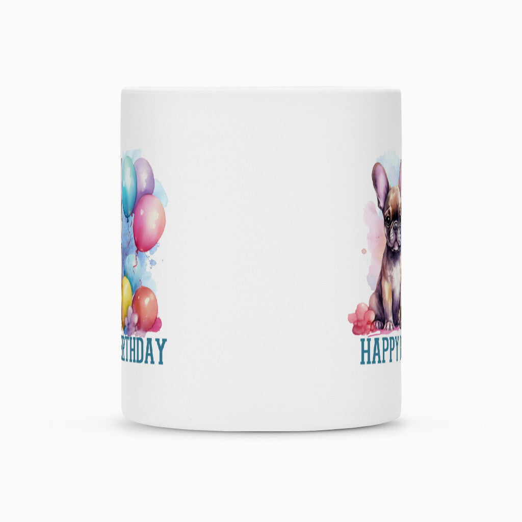 Tasse "Frenchie - Happy Birthday II" – hunde-shirt.de