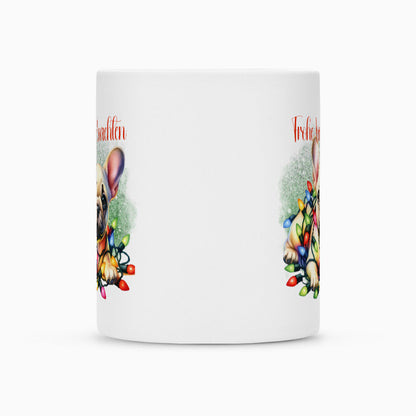 Tasse "Frenchie - Frohe Weihnachten" – hunde-shirt.de