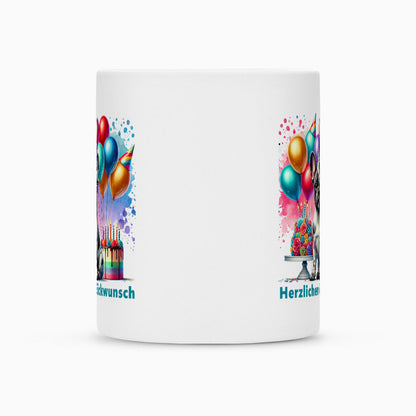 Tasse "Frenchie Merle - Herzlichen Glückwunsch" – hunde-shirt.de