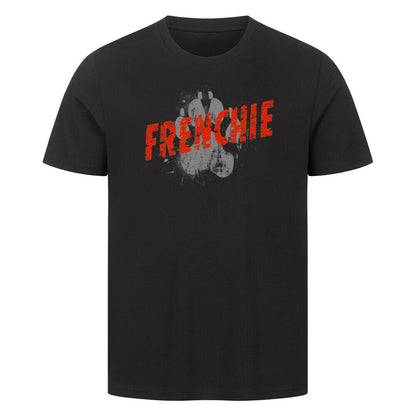 Premium T-Shirt "Frenchie - PAW" Schwarz – hunde-shirt.de