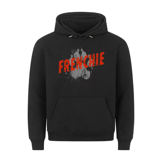 Premium Hoodie "Frenchie - PAW" Schwarz – hunde-shirt.de