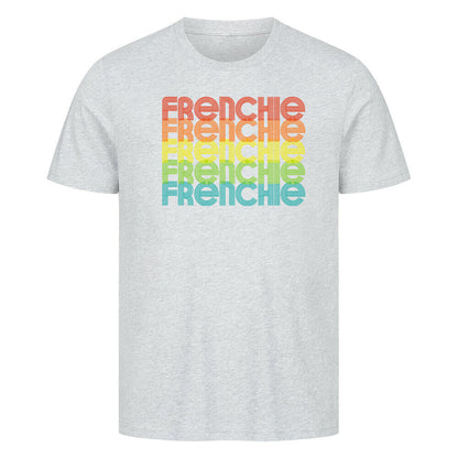 Premium T-Shirt "Frenchie - RETRO" Heather Grey – hunde-shirt.de