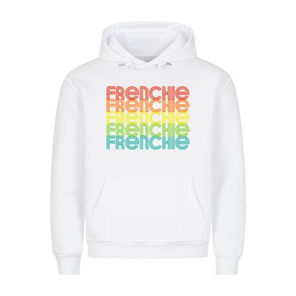 Premium Hoodie "Frenchie - RETRO" Weiß – hunde-shirt.de