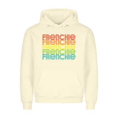 Premium Hoodie "Frenchie - RETRO" Beige – hunde-shirt.de