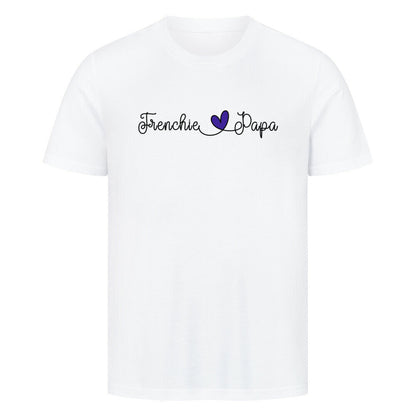 Premium T-Shirt "Frenchie - Papa" Weiß – hunde-shirt.de