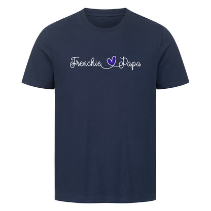 Premium T-Shirt "Frenchie - Papa" French Navy – hunde-shirt.de
