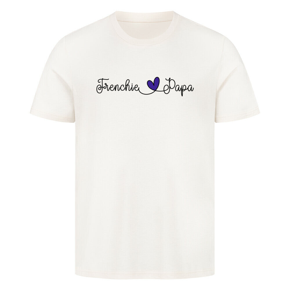 Premium T-Shirt "Frenchie - Papa" Natural Raw – hunde-shirt.de