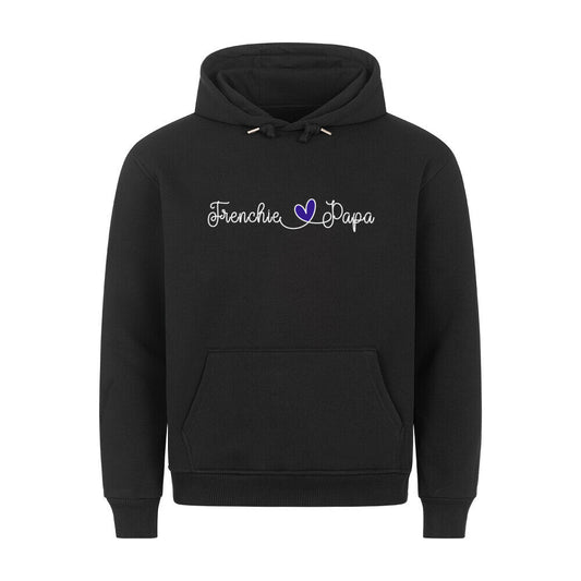 Premium Hoodie "Frenchie - Papa" Schwarz – hunde-shirt.de