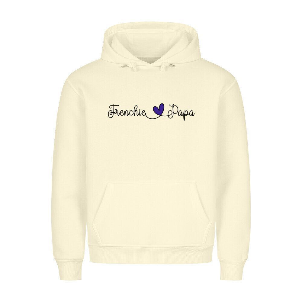 Premium Hoodie "Frenchie - Papa" Beige – hunde-shirt.de