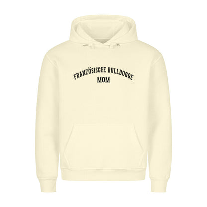 Premium Hoodie "Französische Bulldogge - MOM" Beige – hunde-shirt.de