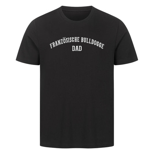 Premium T-Shirt "Französische Bulldogge - DAD" Schwarz – hunde-shirt.de