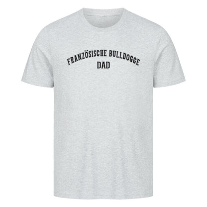 Premium T-Shirt "Französische Bulldogge - DAD" Heather Grey – hunde-shirt.de