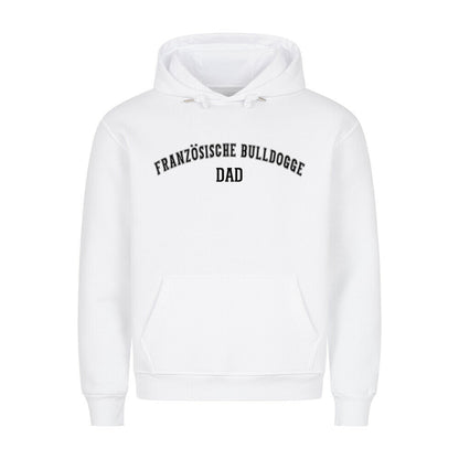 Premium Hoodie "Französische Bulldogge - DAD" Weiß – hunde-shirt.de