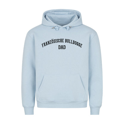 Premium Hoodie "Französische Bulldogge - DAD" Babyblau – hunde-shirt.de