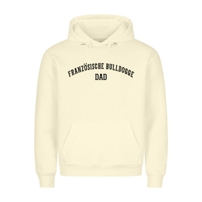 Premium Hoodie "Französische Bulldogge - DAD" Beige – hunde-shirt.de