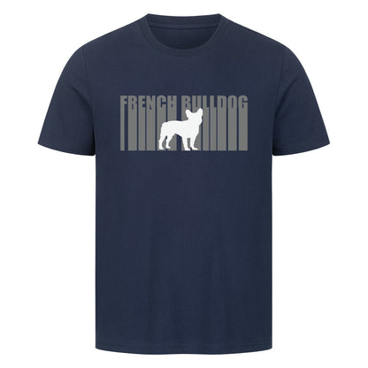 Premium T-Shirt "Frenchie - Lines" French Navy – hunde-shirt.de