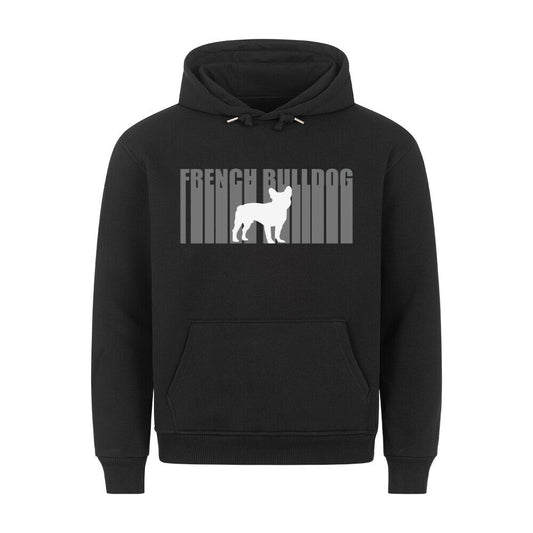Premium Hoodie "Frenchie - Lines" Schwarz – hunde-shirt.de
