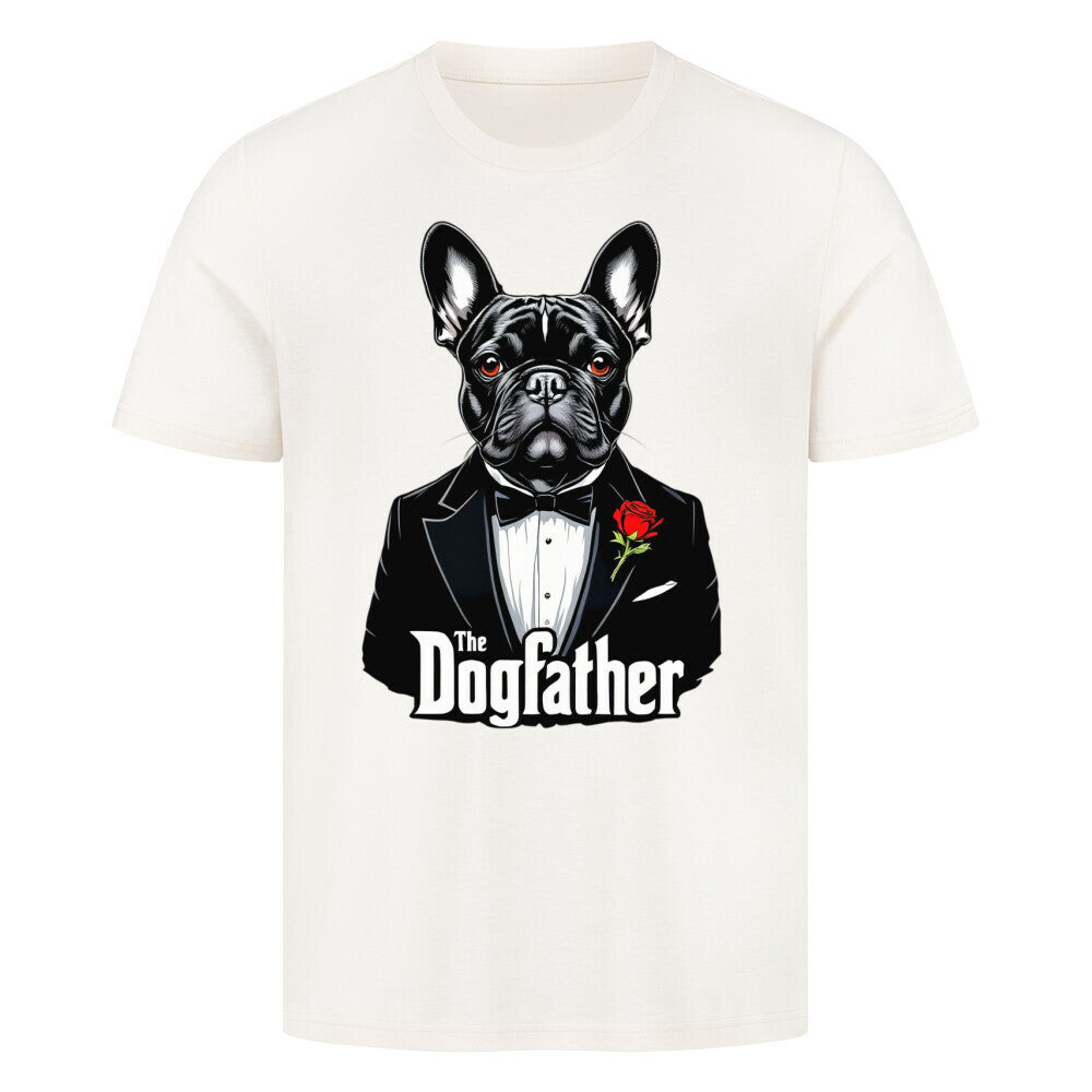 Premium T-Shirt "Frenchie - Dogfather" Natural Raw – hunde-shirt.de