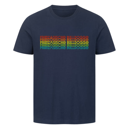 Premium T-Shirt "Französische Bulldogge - RETRO" French Navy – hunde-shirt.de