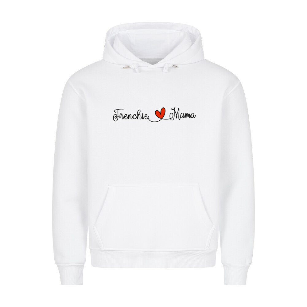 Premium Hoodie "Frenchie - Mama" Weiß – hunde-shirt.de