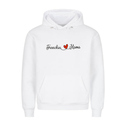 Premium Hoodie "Frenchie - Mama" Weiß – hunde-shirt.de