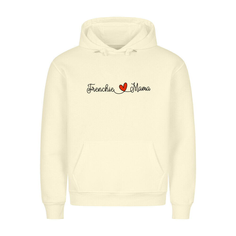 Premium Hoodie "Frenchie - Mama" Beige – hunde-shirt.de