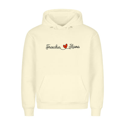 Premium Hoodie "Frenchie - Mama" Beige – hunde-shirt.de
