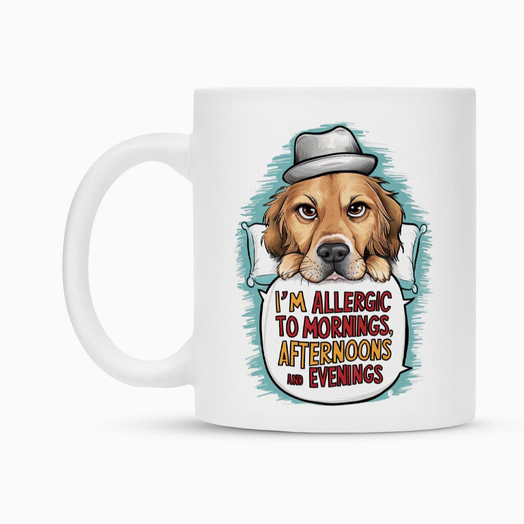 Tasse "Golden Retriever - Allergic" – hunde-shirt.de