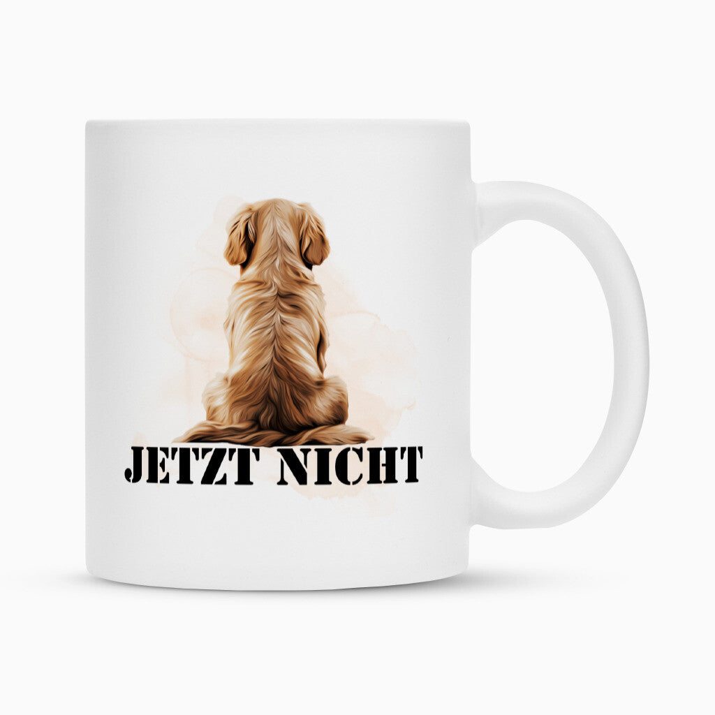 Tasse "Golden Retriever - JETZT NICHT" Weiß – hunde-shirt.de