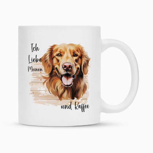 Tasse "Golden Retriever - Ich liebe meinen..." Weiß – hunde-shirt.de