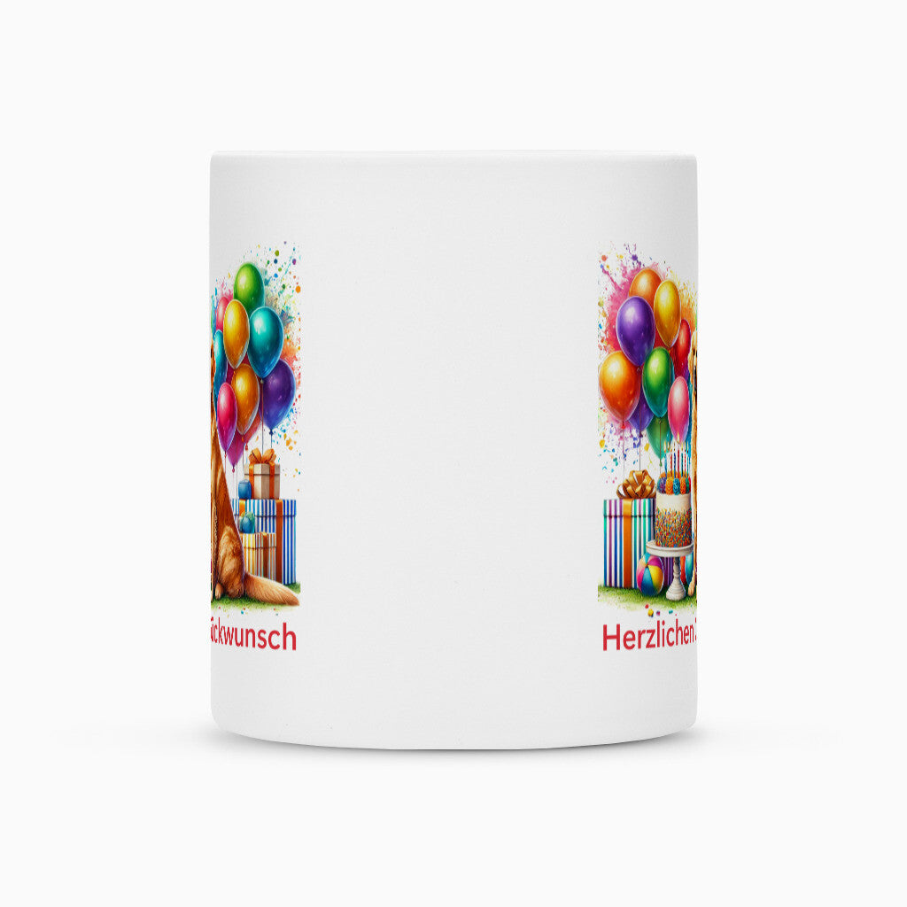 Tasse "Golden Retriever - Glückwunsch" – hunde-shirt.de