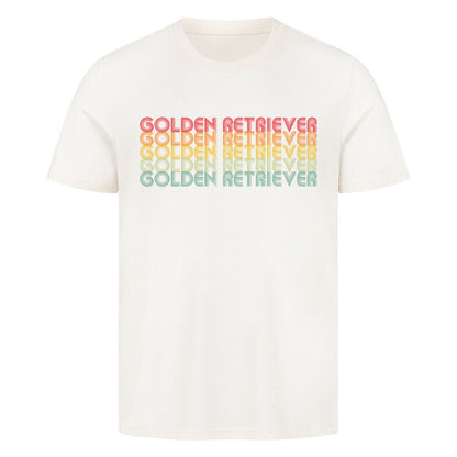 Premium T-Shirt "Golden Retriever - RETRO" Natural Raw – hunde-shirt.de