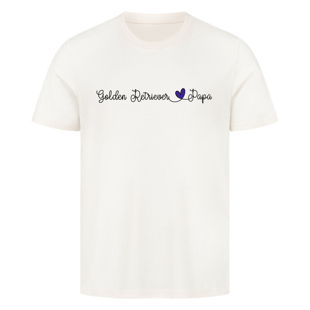 Premium T-Shirt "Golden Retriever - Papa" Natural Raw – hunde-shirt.de
