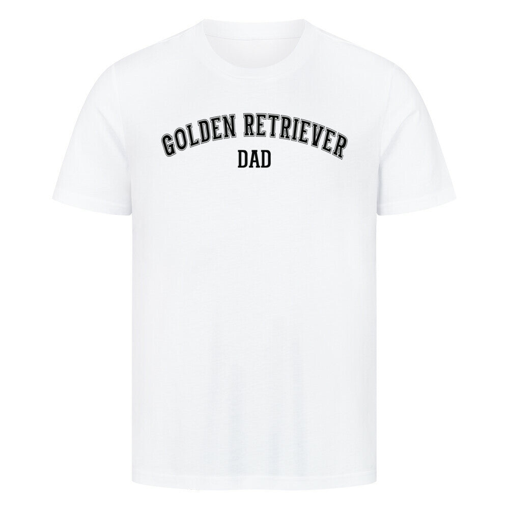 Premium T-Shirt "Golden Retriever - DAD" Weiß – hunde-shirt.de
