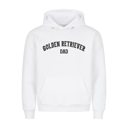 Premium Hoodie "Golden Retriever - DAD" Weiß – hunde-shirt.de
