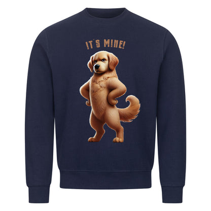 Premium Sweatshirt "Golden Retriever - It´s mine!" Navy Blue – hunde-shirt.de