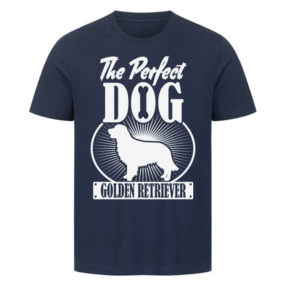 Premium T-Shirt "Golden Retriever - Perfect Dog" French Navy – hunde-shirt.de