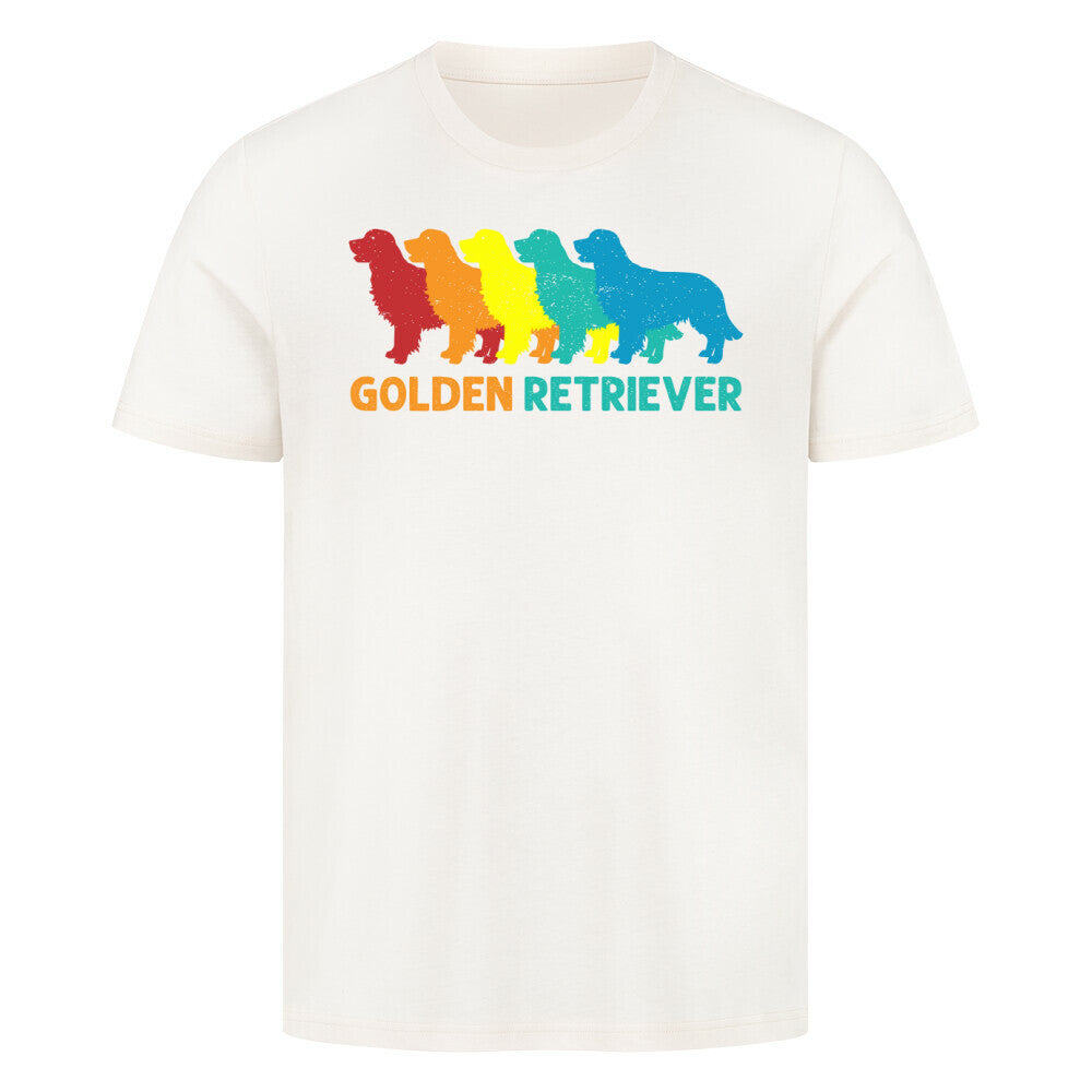Premium T-Shirt "Golden Retriever - Colors" Natural Raw – hunde-shirt.de