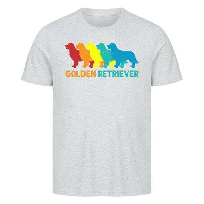 Premium T-Shirt "Golden Retriever - Colors" Heather Grey – hunde-shirt.de